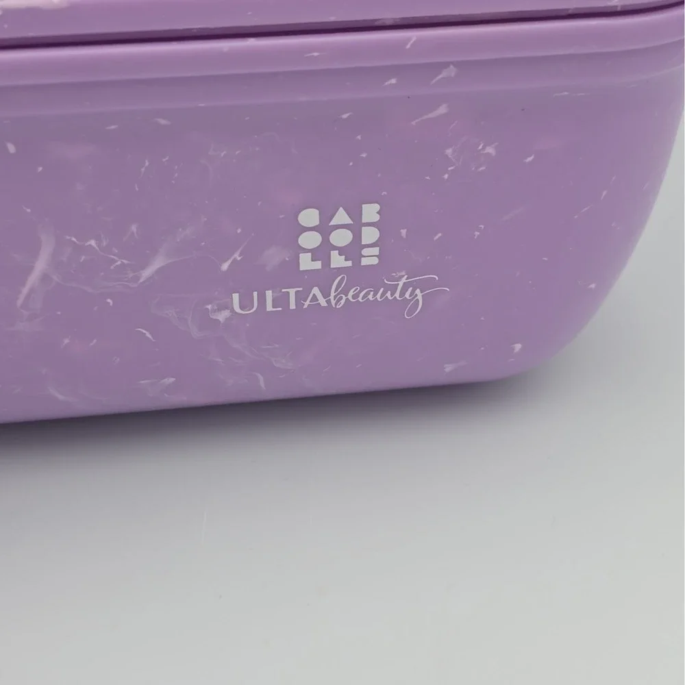 Ulta Beauty Caboodle Make Up Purple Marbled Large Storage Case w/ Mirror